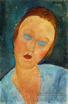 portrait Tableau Peinture - portrait de madame survage 1918 Amedeo Modigliani